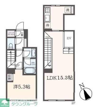 TRADIS 荏原中延の物件間取画像